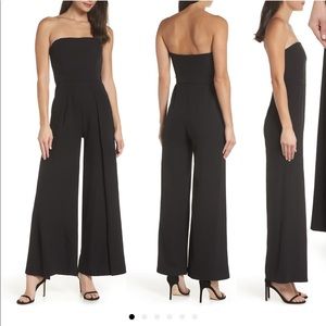 Nordstrom strapless black jumpsuit